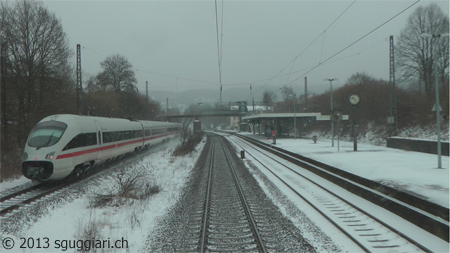 Vista dalla cabina - DB ICE-T (Germania)